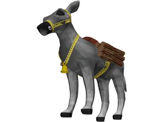 Donkey 3D Model preview
