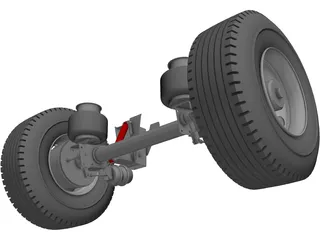 Hendrickson Suspension 3D Model preview