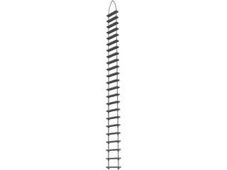 Rope Ladder 3D Model preview