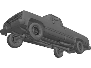 Chevrolet K20 Pickup (1987) 3D Model preview