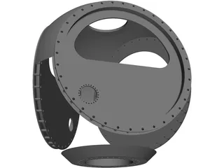 Rotor Hub for Wind Turbine 3D Model preview