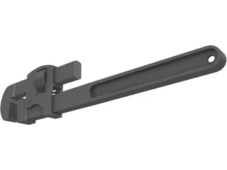 Pipe Wrench 3D Model preview
