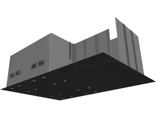 Police Holding Cell 3D Model preview