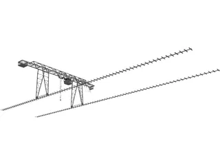 Metal Crane 3D Model preview