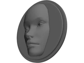 Face Disk 3D Model preview