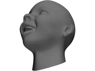 Baby Head 3D Model preview