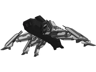 Mecha Spider 3D Model preview
