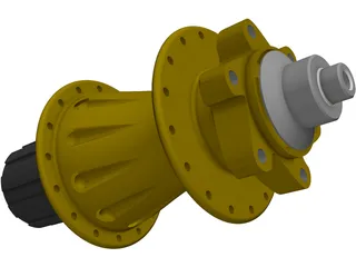 MTB Rear Freehub 3D Model preview
