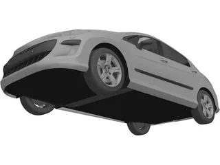 Peugeot 308 (2008) 3D Model preview
