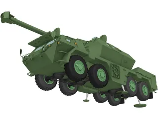 ShKH vz.2000 Dana 155mm 3D Model preview