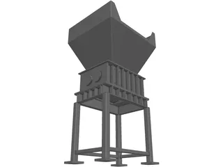 Shrijala Twin Shaft Shreeder 3D Model preview