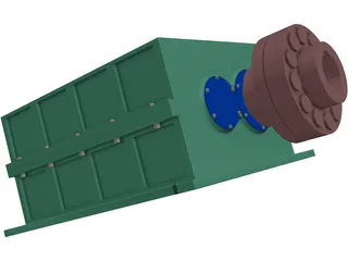 Gear Box 3D Model preview
