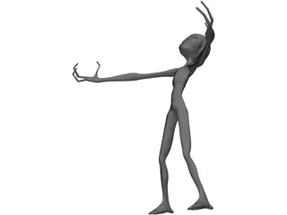 Alien Classic 3D Model preview