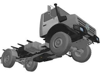 Mercedes-Benz Unimog 4000 3D Model preview