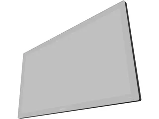 Sony LCD TV 3D Model preview
