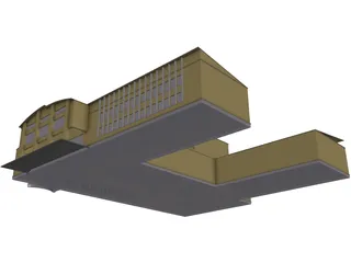 High School 3D Model preview
