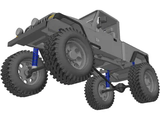 Jeep Brute Pickup (2011) 3D Model preview