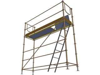 Tubular Scaffolding 3D Model preview