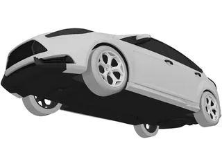Ford Focus ST (2012) 3D Model preview