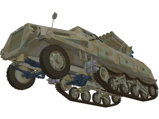 Panzerwerfer 42 3D Model preview