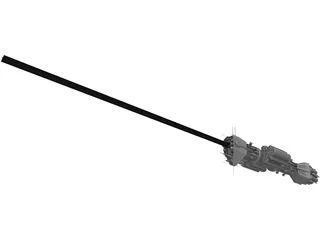 Babylon 5 Omega Class Destroyer 3D Model preview