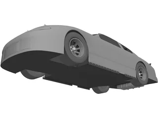 NASCAR Stock Car 3D Model preview