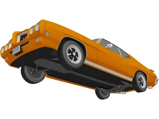 Pontiac GTO (1970) 3D Model preview