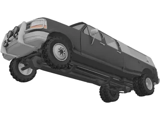 Ford F-350 Crew Cab 3D Model preview