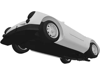 Porsche Spyder 550 (1956) 3D Model preview