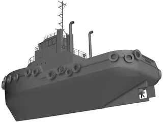 Sydney Tug Boat 3D Model preview