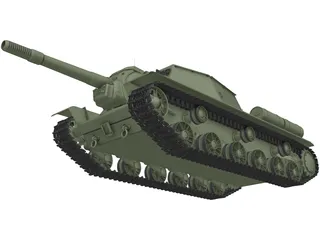 Howitzer ISU152 3D Model preview