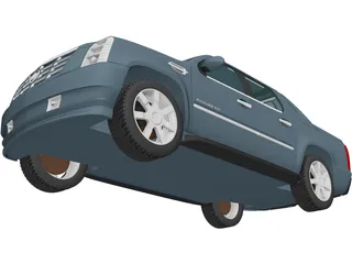 Cadillac Escalade EXT (2007) 3D Model preview