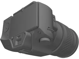 Sony A44 Digital Camera 3D Model preview