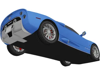 Spyker C8 Aileron 3D Model preview