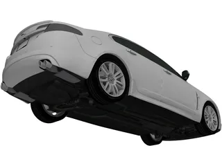 Jaguar XFR (2009) 3D Model preview