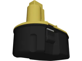 DeWALT 14.4v Battery 3D Model preview