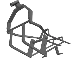 Suzuki Katana 600 Frame 3D Model preview