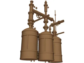 Fluid Transfer System 3D Model preview