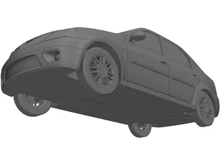 Renault/Dacia Logan (2005) 3D Model preview