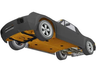Porsche 914 GT 3D Model preview