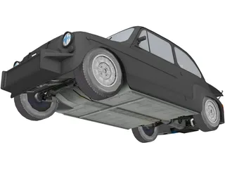 Fiat Abarth 1000TC 3D Model preview