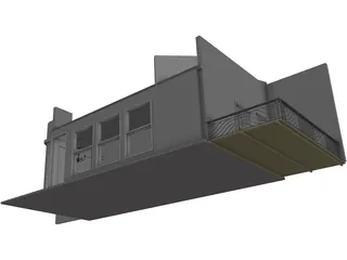 Beach House 3D Model preview