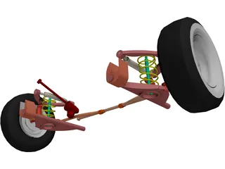 Chevrolet Front Suspension 3D Model preview