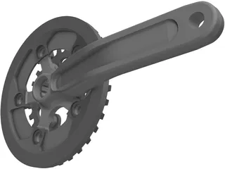 Race Face Turbine Right Crank 3D Model preview