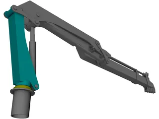 Folding Crane 3D Model preview