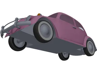 Volkswagen Beetle (1963) 3D Model preview
