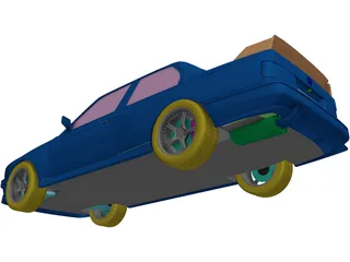 BMW M3 DTM 3D Model preview