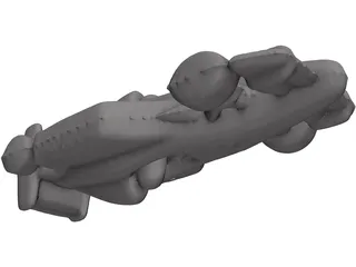 Keyholder Chrome F1 3D Model preview