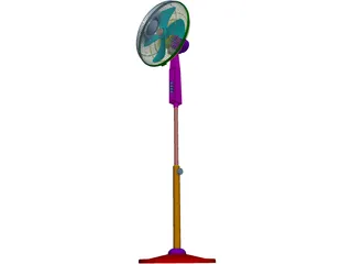 Leggy Fan 3D Model preview
