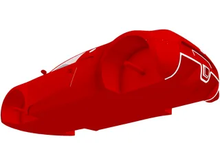 Bugatti Veyron Body 3D Model preview